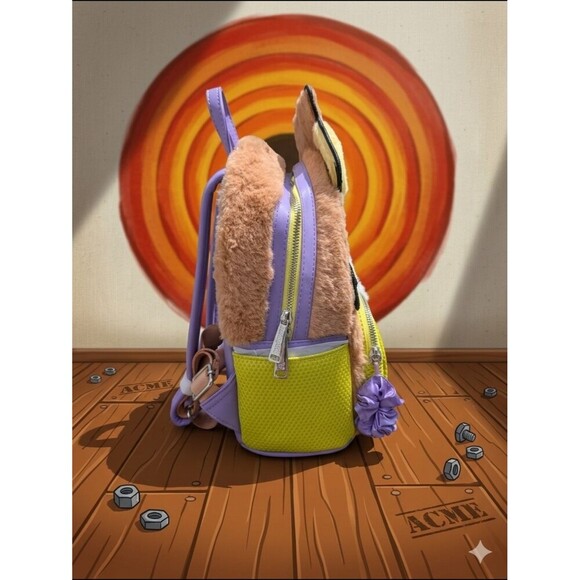 Loungefly Looney Tunes Lola Bunny Faux Fur Mini Backpack (NWT) main image 6